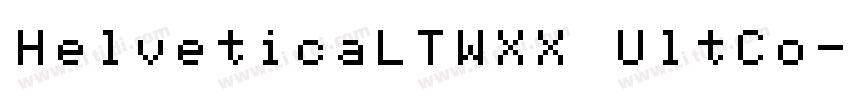 HelveticaLTWXX UltCo字体转换